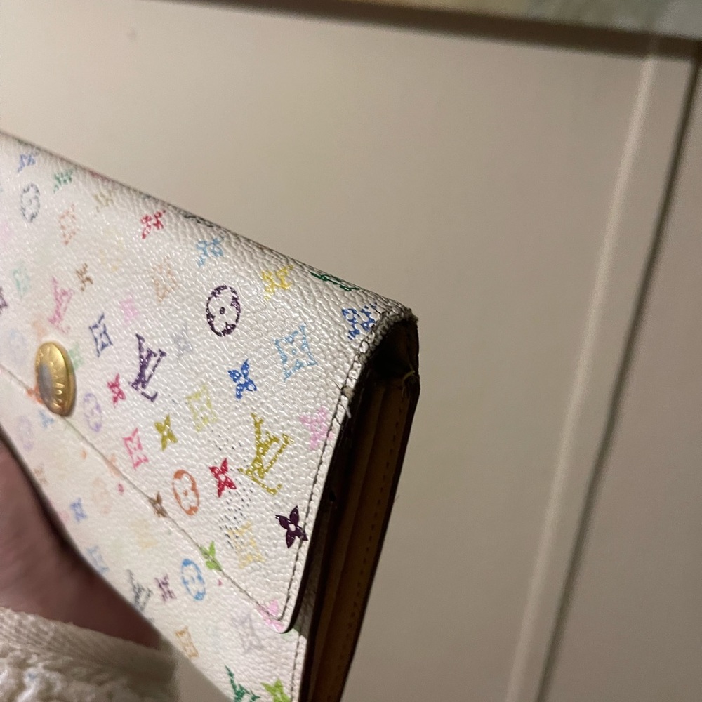 Authentic Rare Murakami LV along Multicolor Snap Wallet - Picture 3 of 10
